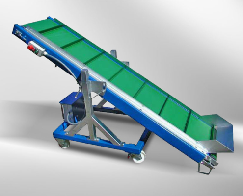 belt conveyor blue green