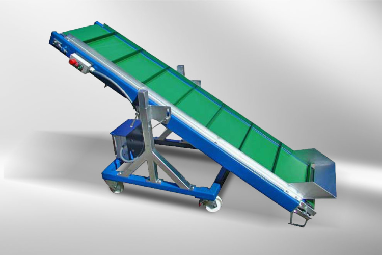 belt conveyor blue green