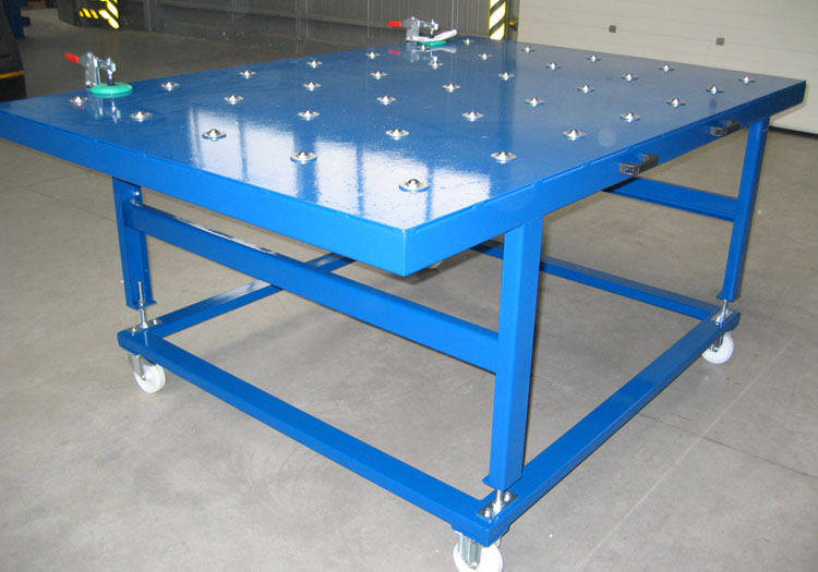 ball roller table blue