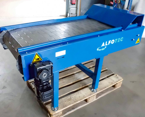 slat conveyors blue