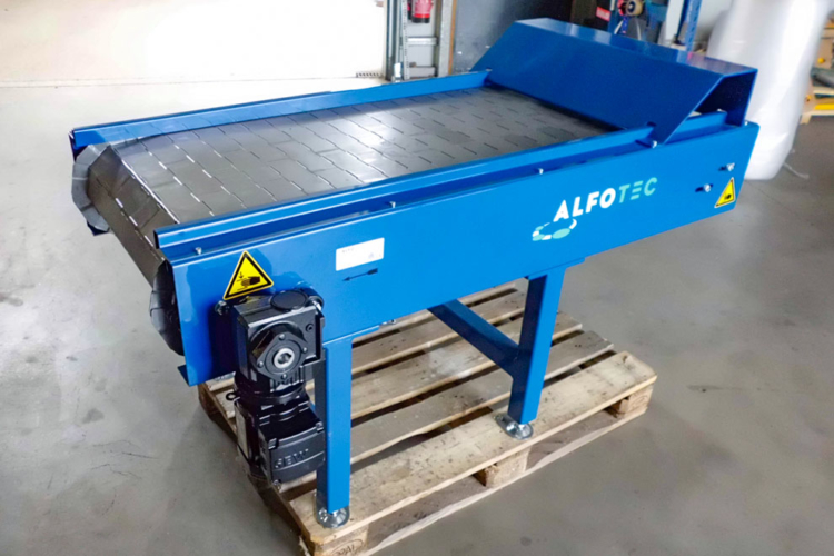 slat conveyors blue