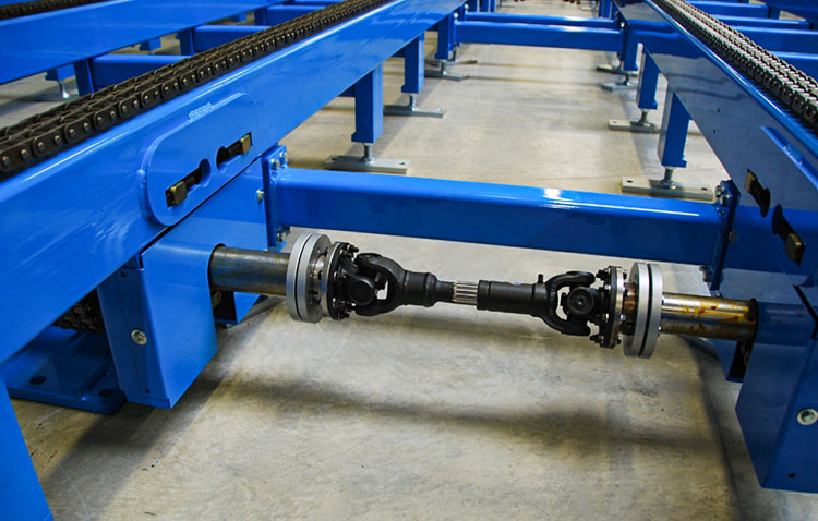 chain conveyor blue