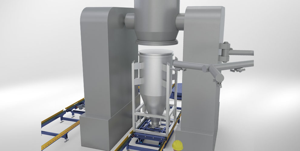 conveyor system with integrated mixing process for the food and beverage industry