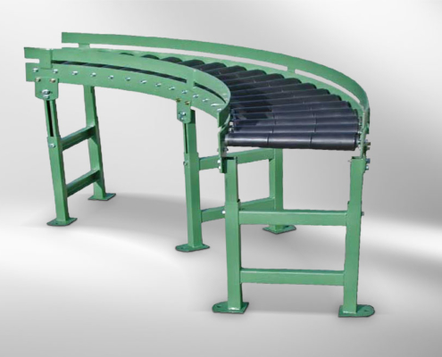 Roller conveyor curve