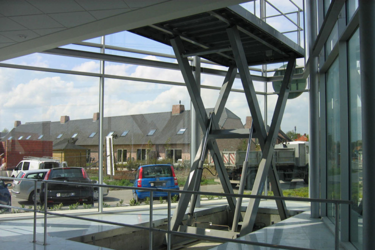 car lift table from below