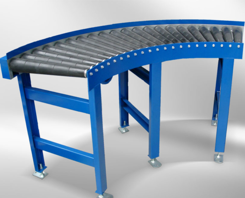 Roller conveyor curve