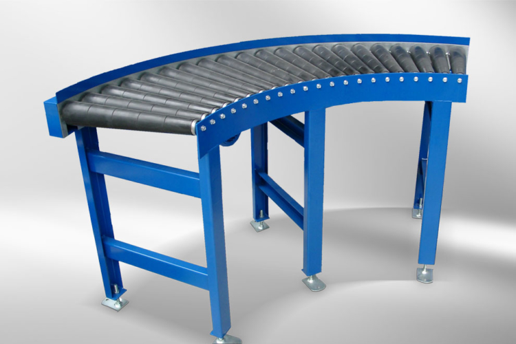 Roller conveyor curve