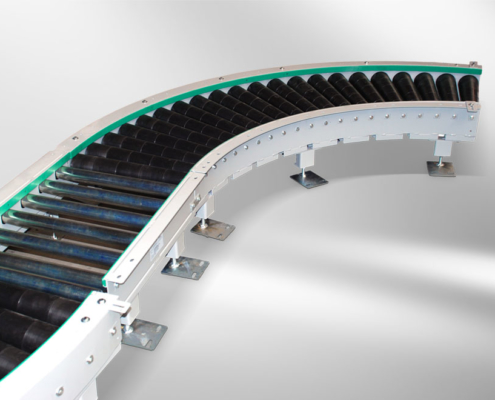 Roller conveyor curve