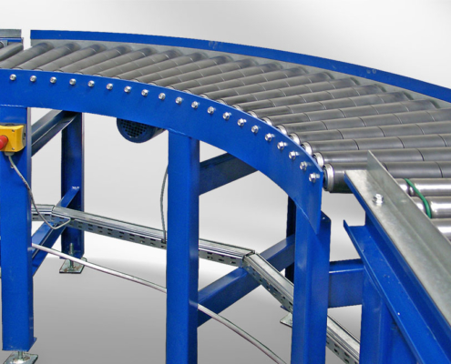 Roller conveyor curve