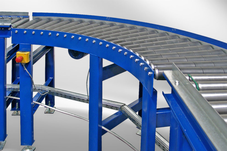 Roller conveyor curve