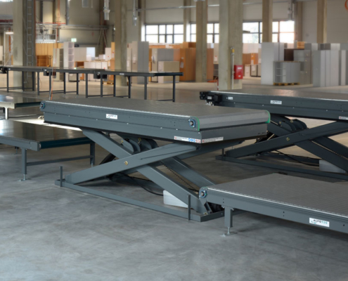 single scissors lift tables