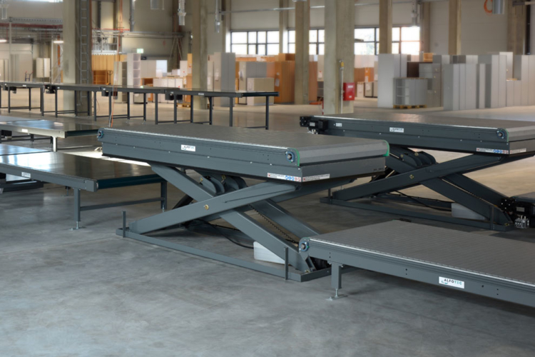 single scissors lift tables