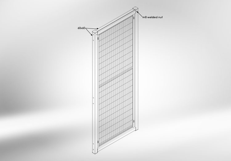 visualization protective enclosure door