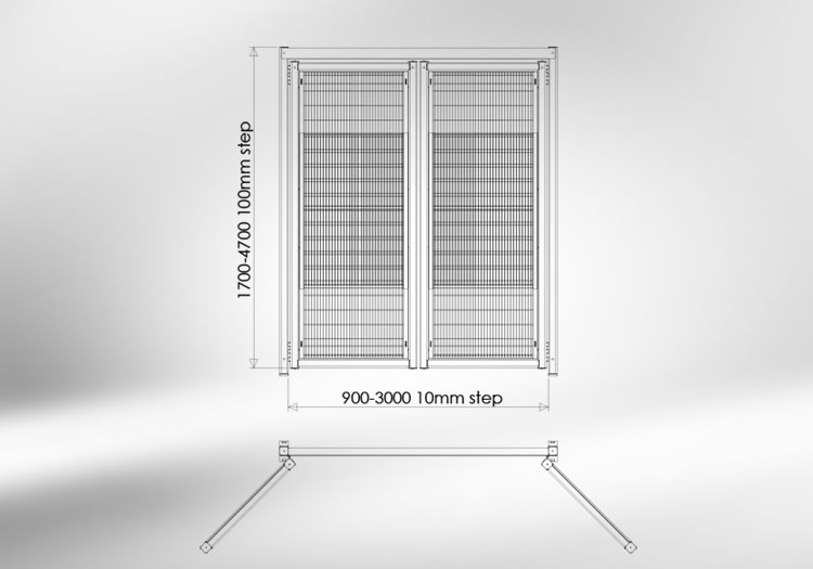 visualization protective enclosure doors