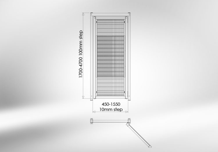visualization protective enclosure door