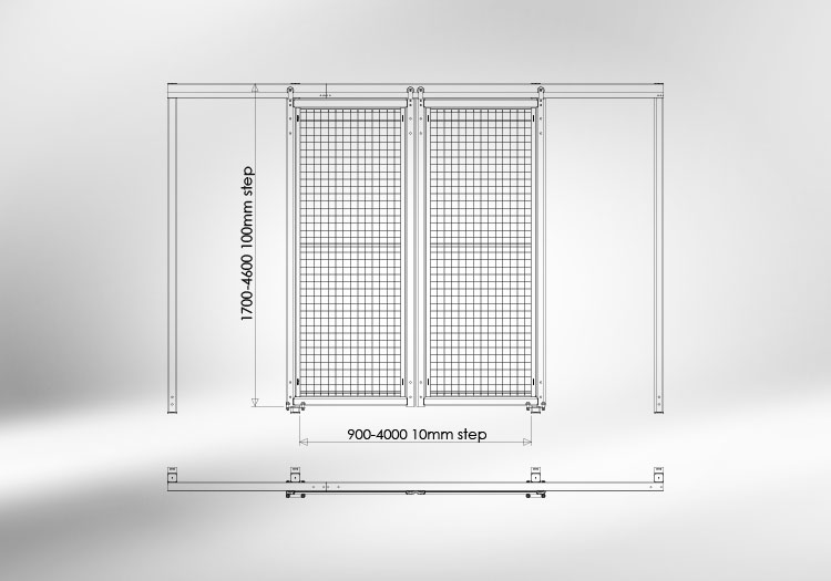 visualization protective enclosure doors